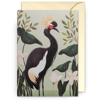 Black Crane | Carrie May | Greeting Card